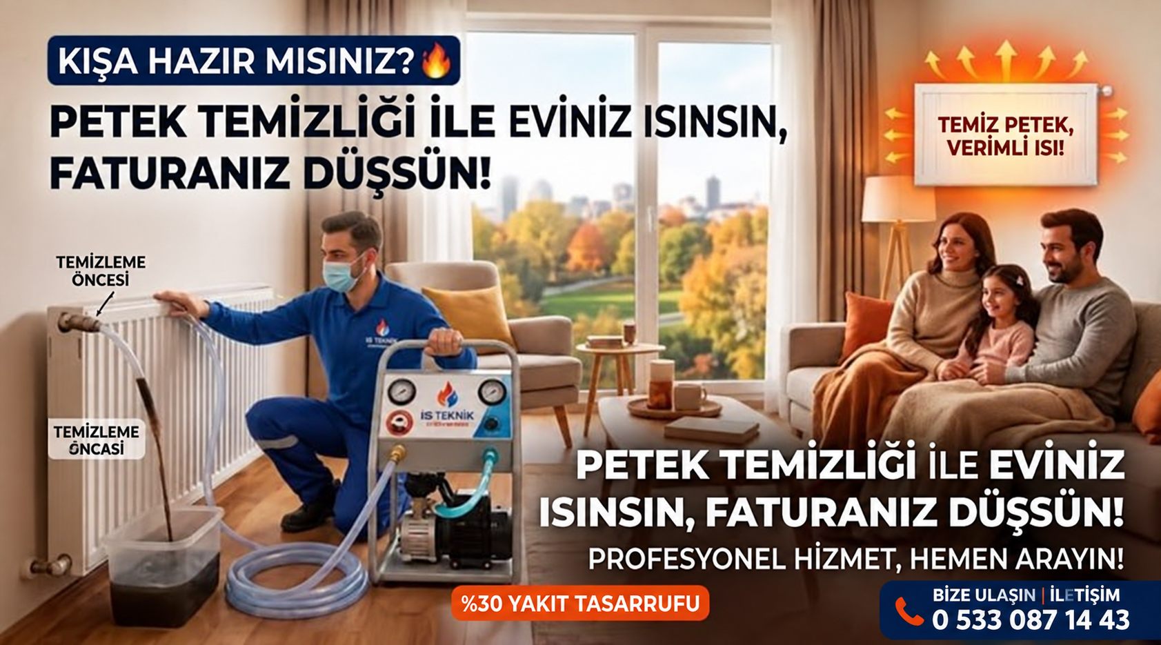 Kahramanmaraş petek temizliği ve kombi servisi
